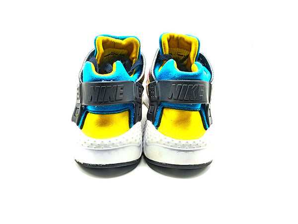 Nike Huarache Bright Crimson/Blue/Yellow