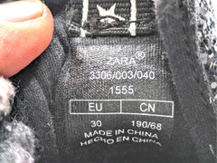Zara Black Glitter