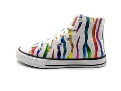 Converse All Star White & Rainbow