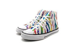 Converse All Star White & Rainbow