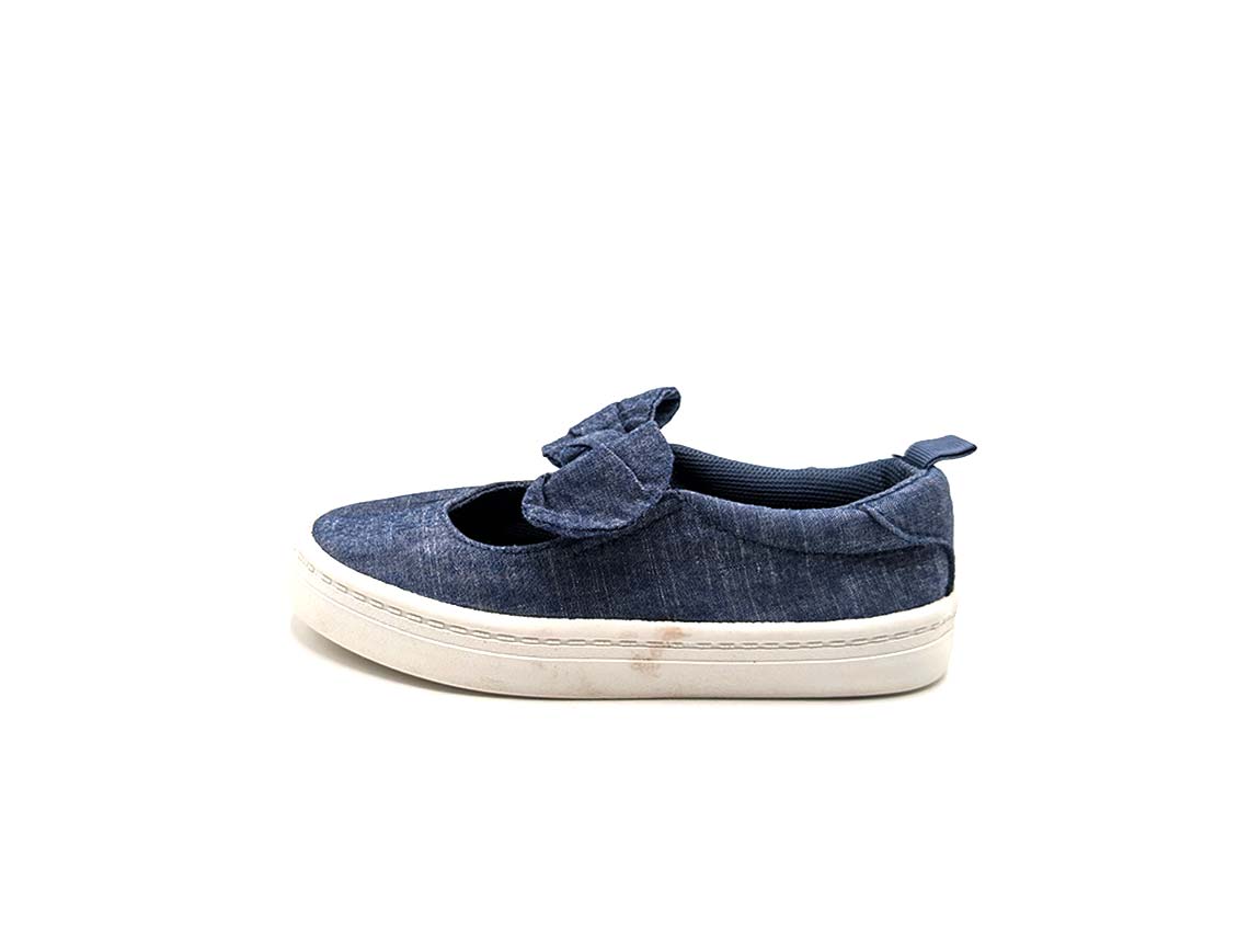 H&M Blue Denim Bow Pumps