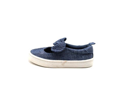 H&M Blue Denim Bow Pumps