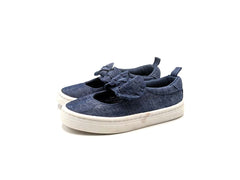 H&M Blue Denim Bow Pumps